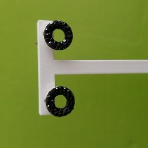 Women sterling silver with black Swarovski crystals.  New with box.